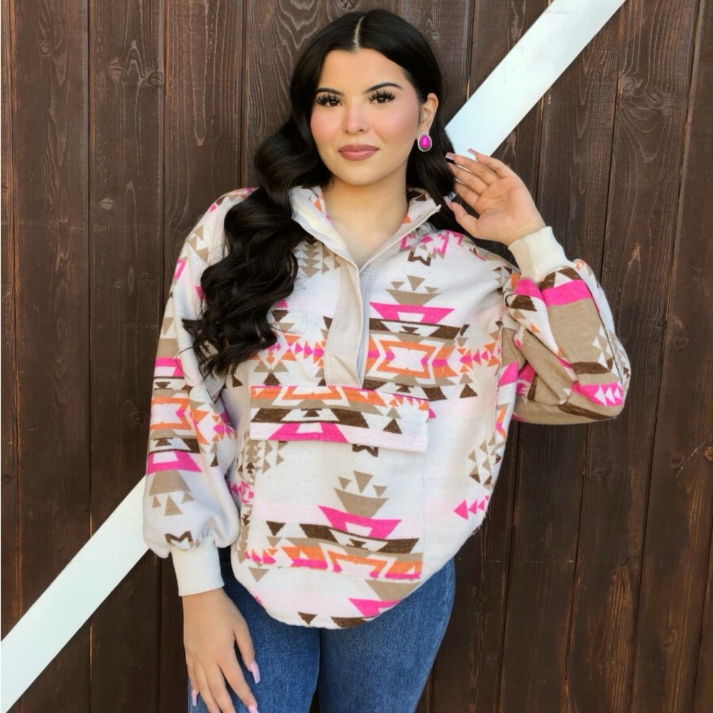 Blue B Adeline Aztec Pullover Sweater